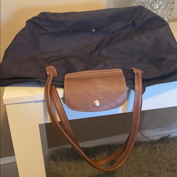 Longchamp Handbags - Longchamp bag large eggplant color